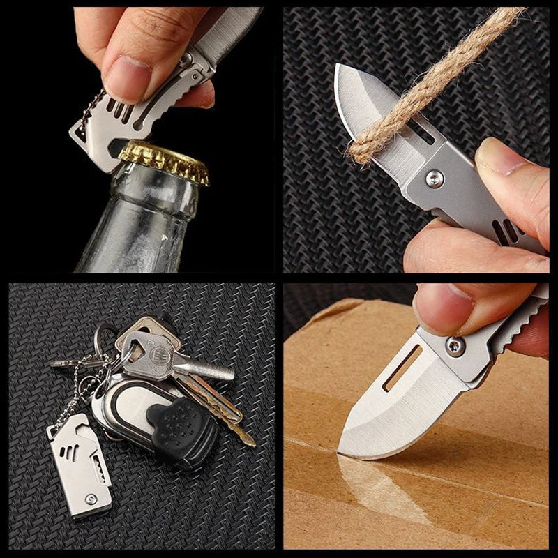 Compact Pocket Keychain Survival Knife